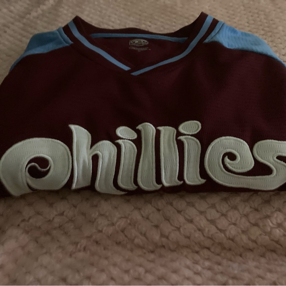 Phillies Women's Jersey - Maroon and Blue